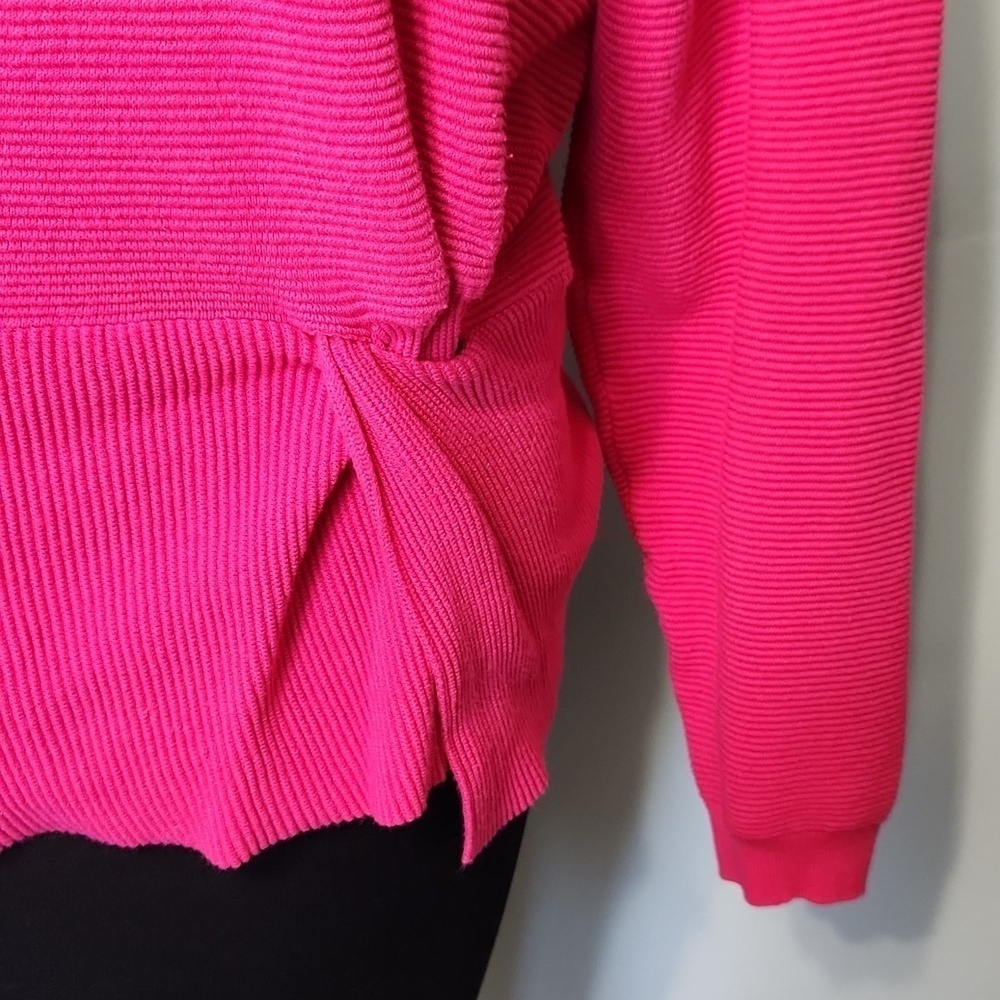 Nine West Bright Pink Ribbed Sweater - Picture 8 of 14